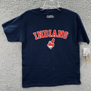Youth Cleveland Indians Chief Wahoo Retro Graphic Tee L Licensed MLB Baseball